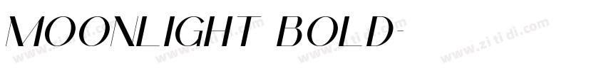 Moonlight Bold字体转换